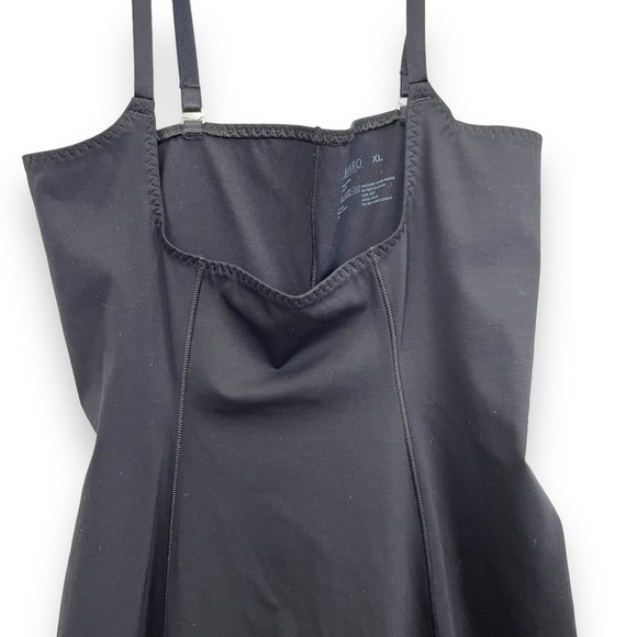 Hanro Shapewear Dress Womens XL Black Body Shaping Slip Micro Fiber Bustless - Picture 4 of 9